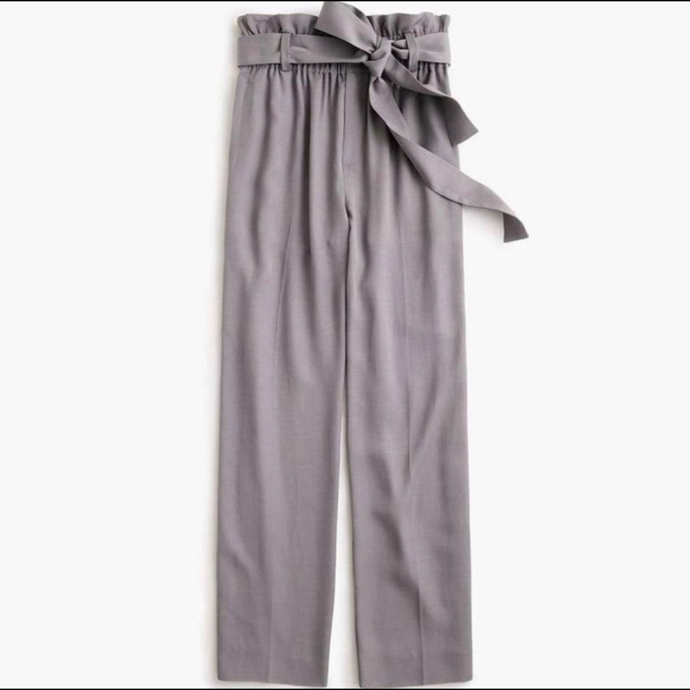 🌸 J. Crew Tall Point Sur Paperbag Pant in gray